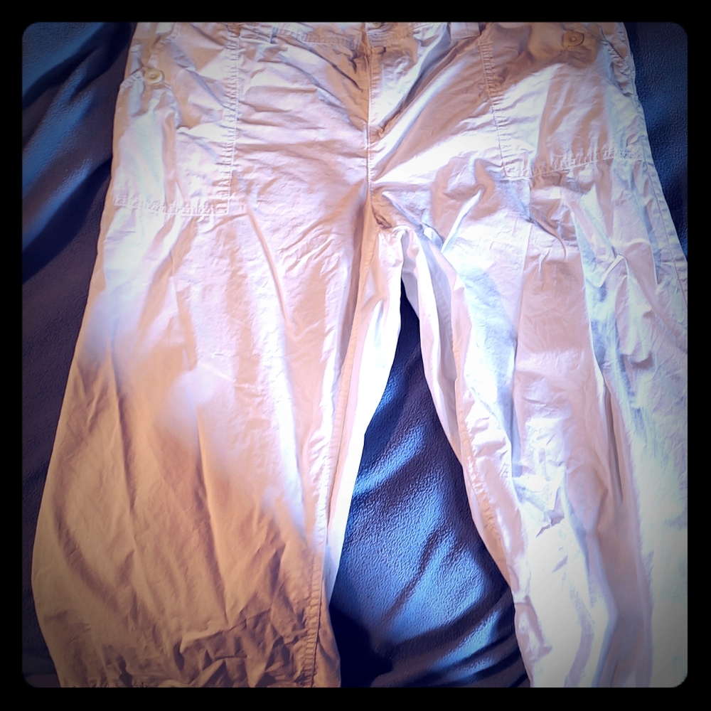 White Cotton Ralph Lauren Capris
